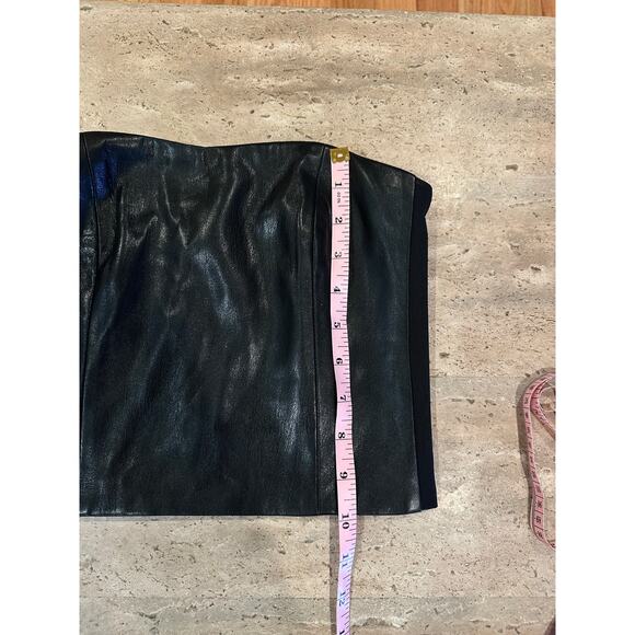 Generation Love Jacqueline Vegan Leather Top Black size XXS - Picture 8 of 8